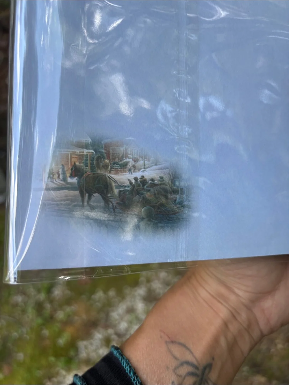 Terry Redlin Vintage Christmas Cards Set of 4 w/ Vignette Envelopes
